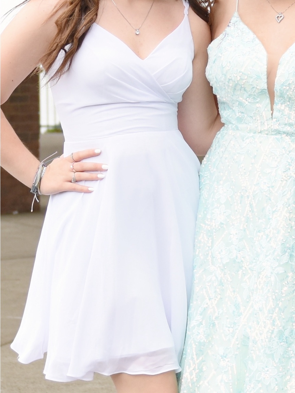 JJs House White Flowy Dress